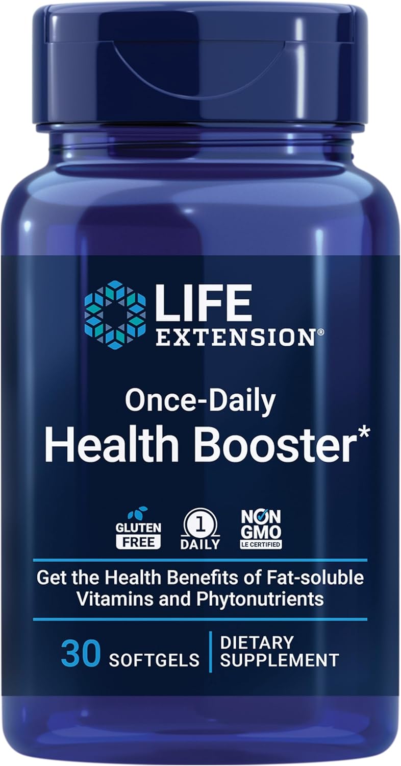 Life Extension Once-Daily Health Booster - Complejo de Vitaminas y Nutrientes para la Salud General - 60 Cápsulas Blandas