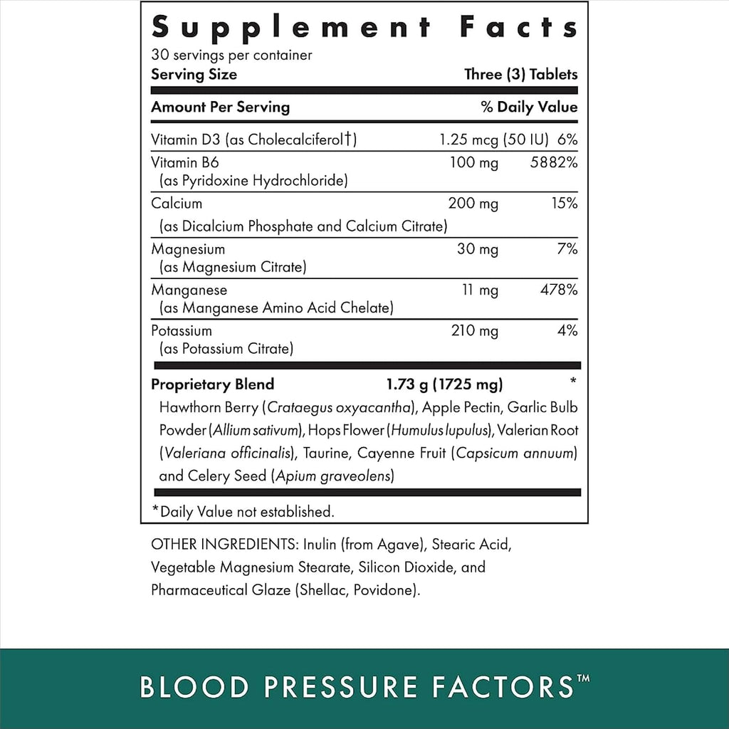 Michael's Health Naturopathic Programs Blood Pressure Factors - 90 Comprimidos Vegetarianos (Paquete de 2)