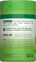 Nature's Truth Biotina 5000 mcg Comprimidos Sublinguales Sabor Berry - 78 uds
