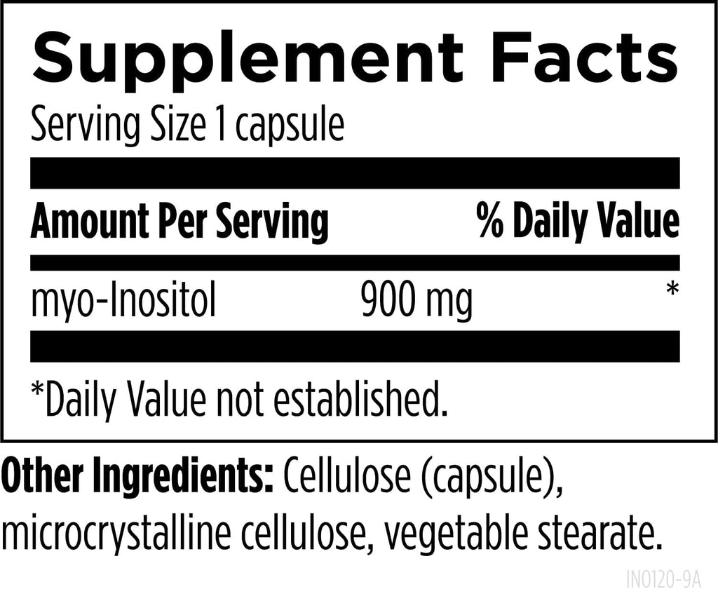 Designs for Health Cápsulas de Inositol - 900 mg por cápsula - 120 cápsulas