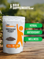 Extracto de Chasteberry (Vitex) en Polvo - Suplemento Herbal - Vegano y Sin Gluten - 500mg por Ración - 100g