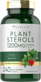 Carlyle Esteroles Vegetales 1200 mg | 240 Cápsulas Blandas | Sin Gluten y No GMO