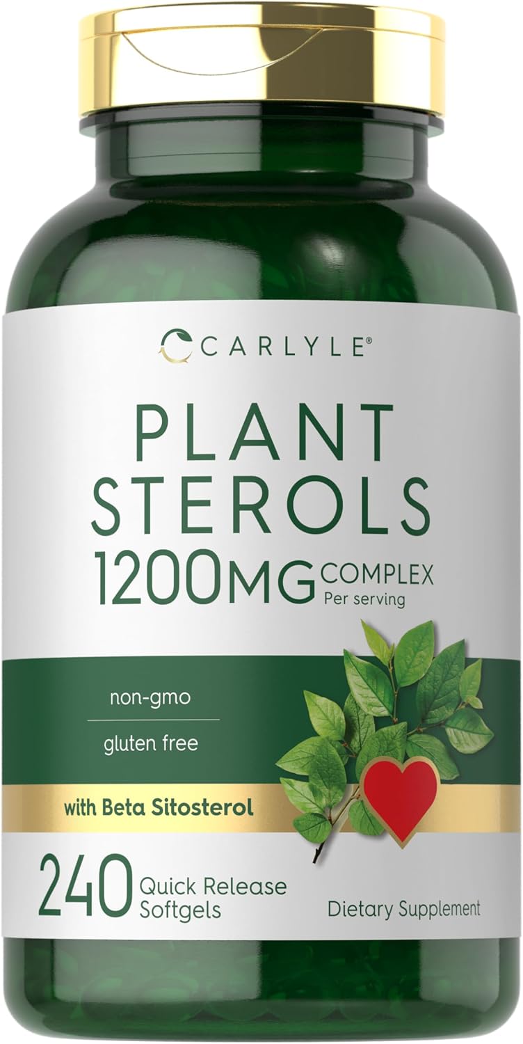 Carlyle Esteroles Vegetales 1200 mg | 240 Cápsulas Blandas | Sin Gluten y No GMO