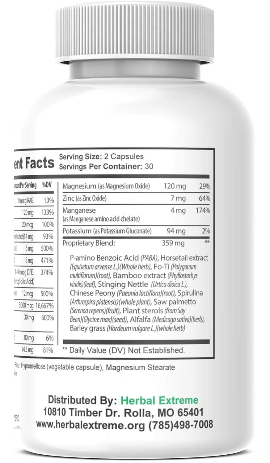 Divinity Hair, Skin and Nails - 60 Cápsulas con Biotina 5000 mcg