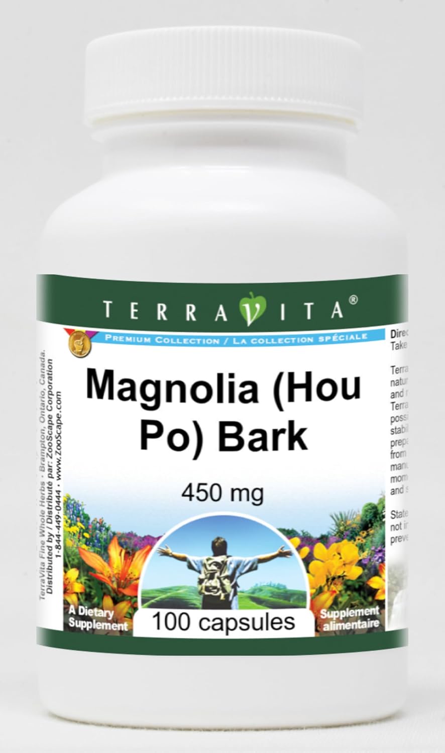 Magnolia Bark (Hou Po) - 450 mg, 100 Cápsulas