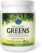 Whole Earth & Sea de Natural Factors, Verduras Fermentadas Orgánicas, Complemento Alimenticio Vegano, Sin Sabor, 391 g