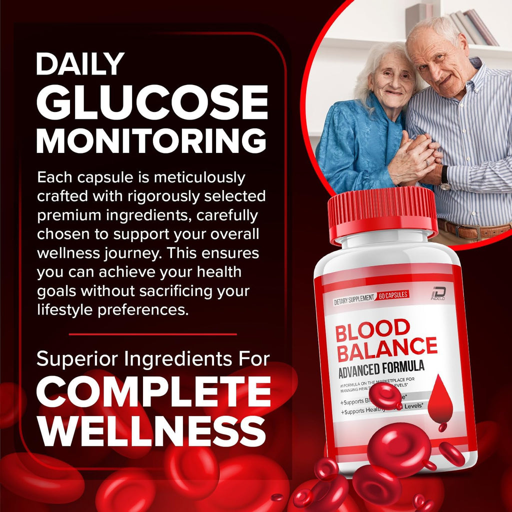 Blood Balance Cápsulas, Suplemento Avanzado, Fórmula Natural (60 Cápsulas)