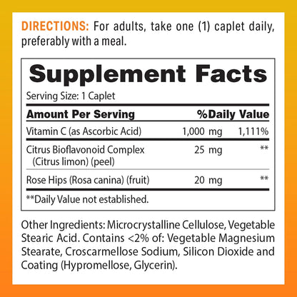 Vitamin World C-1000 mg con Bioflavonoides y – La protección de las células frente al daño oxidativo. – Image 2