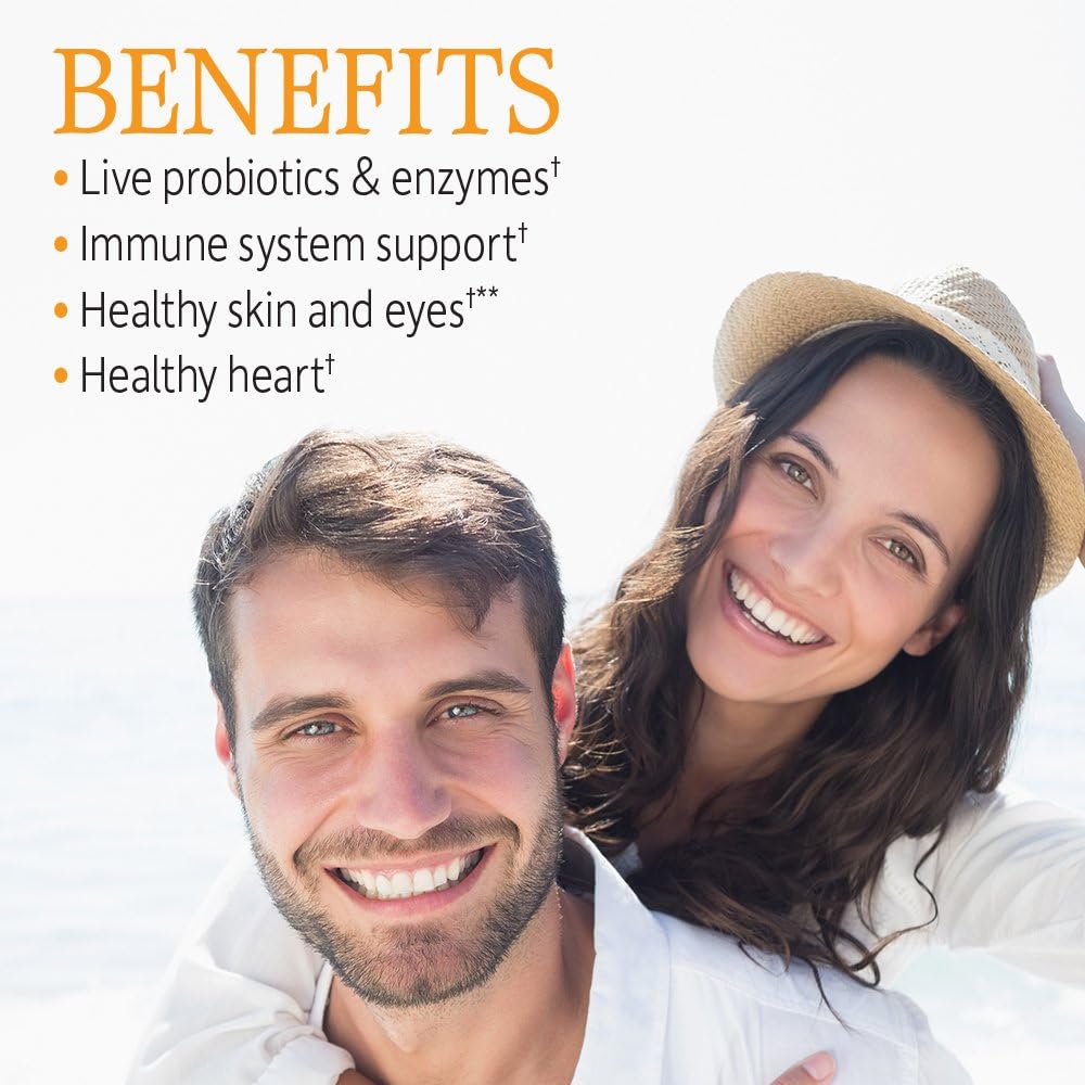 Garden of Life Vitamin Code Raw Multivitamínico para Hombres - 60 Cápsulas, 500mg Vitamina C + Mezcla de Frutas y Verduras + Probióticos