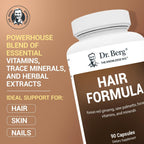 Dr. Berg All-in-One Vitaminas para Cabello, Piel y Uñas - Fórmula Avanzada con Biotina y Saw Palmetto - 90 Cápsulas Vegetales