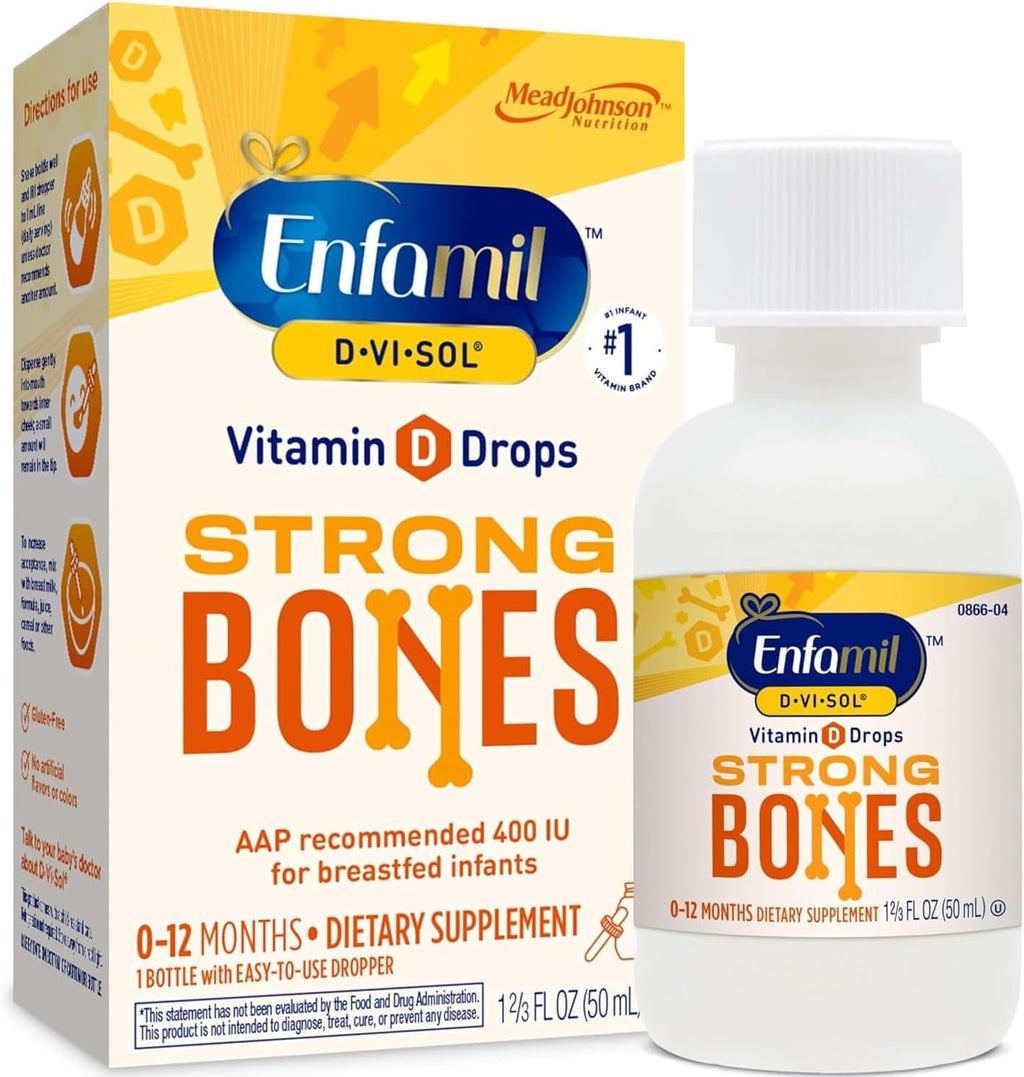 Enfamil D-Vi-Sol Gotas de Vitamina D para Bebés - 50 ml (Pack de 2)
