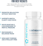 Revive MD Suntheanine L-Teanina - Suplemento para Hombres y Mujeres - 60 Cápsulas Veganas