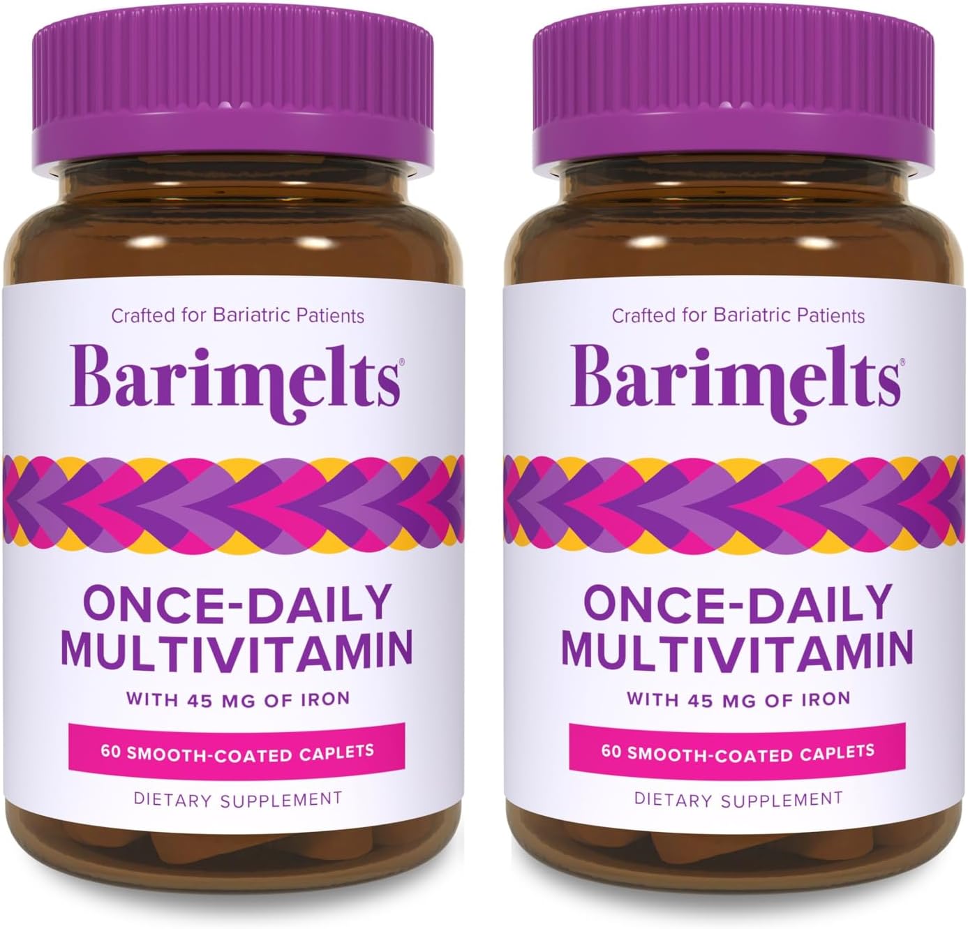 BariMelts Multivitamínico Bariátrico Diario con Hierro, 60 Comprimidos (2 Meses)