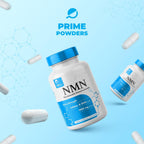 Prime Powders Cápsulas de NMN – 1000 mg por Ración – Nicotinamida Mononucleótido Estabilizada – Alta Potencia – 120 Cápsulas Vegetarianas, No Transgénico y Sin Gluten
