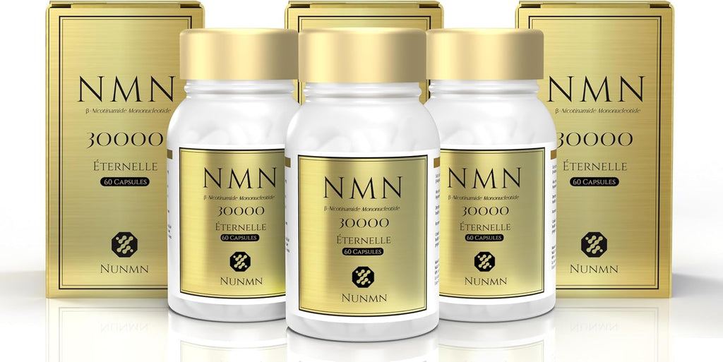 NUNMN NMN 30000 Éternelle β-Nicotinamide Mononucleotide, 60 Cápsulas