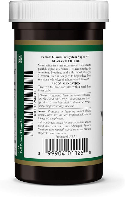 Nature's Sunshine Menstrual Reg, 100 Cápsulas - Suplemento Herbal – Image 3