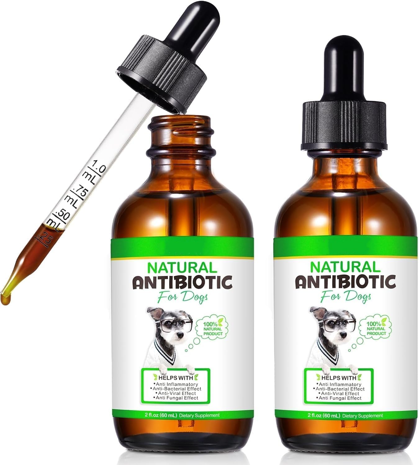Antibióticos Naturales para Perros – Suplemento Herbal 60 ml