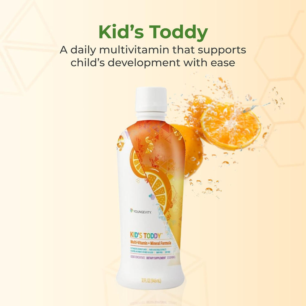 Youngevity Kid's Toddy™ - Children's Liquid Multivitamin Orange Flavor (2-Pack, 946 ml each)