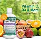Vital Earth Minerals Bone & Wellness Support – Cal Mag Líquido + Super Multi, Multivitamínico Líquido, 2x946 ml