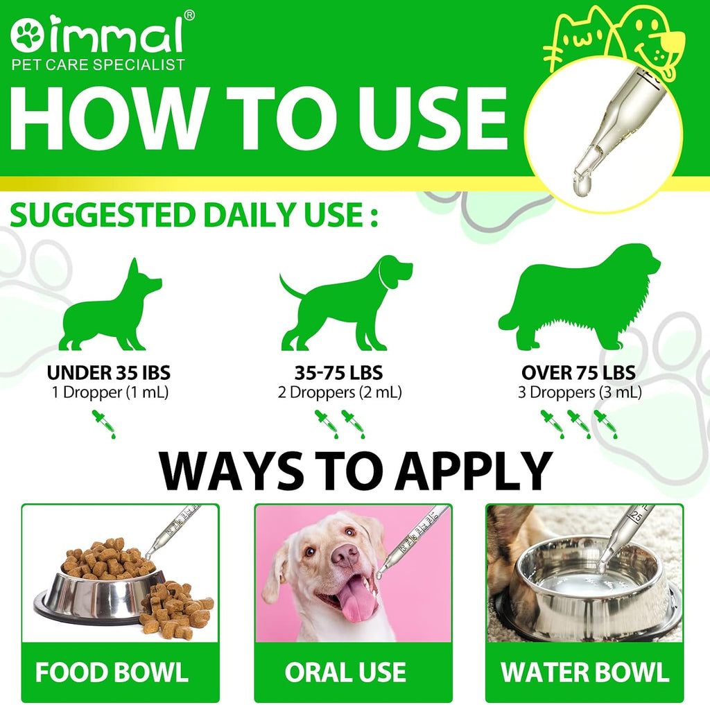 Antibióticos Naturales para Perros - Suplemento para Alergias y Picores con Vinagre de Manzana, Ajo, Pau D'Arco y Sello de Oro - Sabor a Bacon - 2 x 60ml