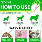 Antibióticos Naturales para Perros - Suplemento para Alergias y Picores con Vinagre de Manzana, Ajo, Pau D'Arco y Sello de Oro - Sabor a Bacon - 2 x 60ml