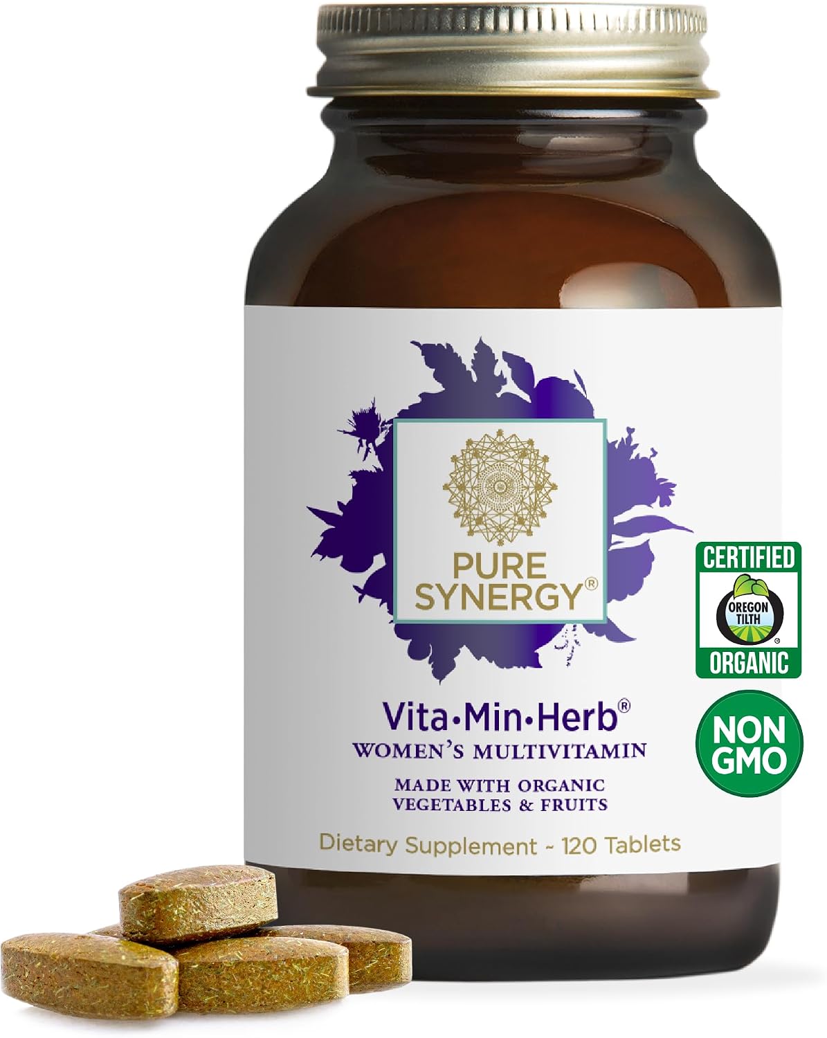 PURE SYNERGY Vita·Min·Herb para Mujeres - Multivitamínico completo para mujeres (120 comprimidos)