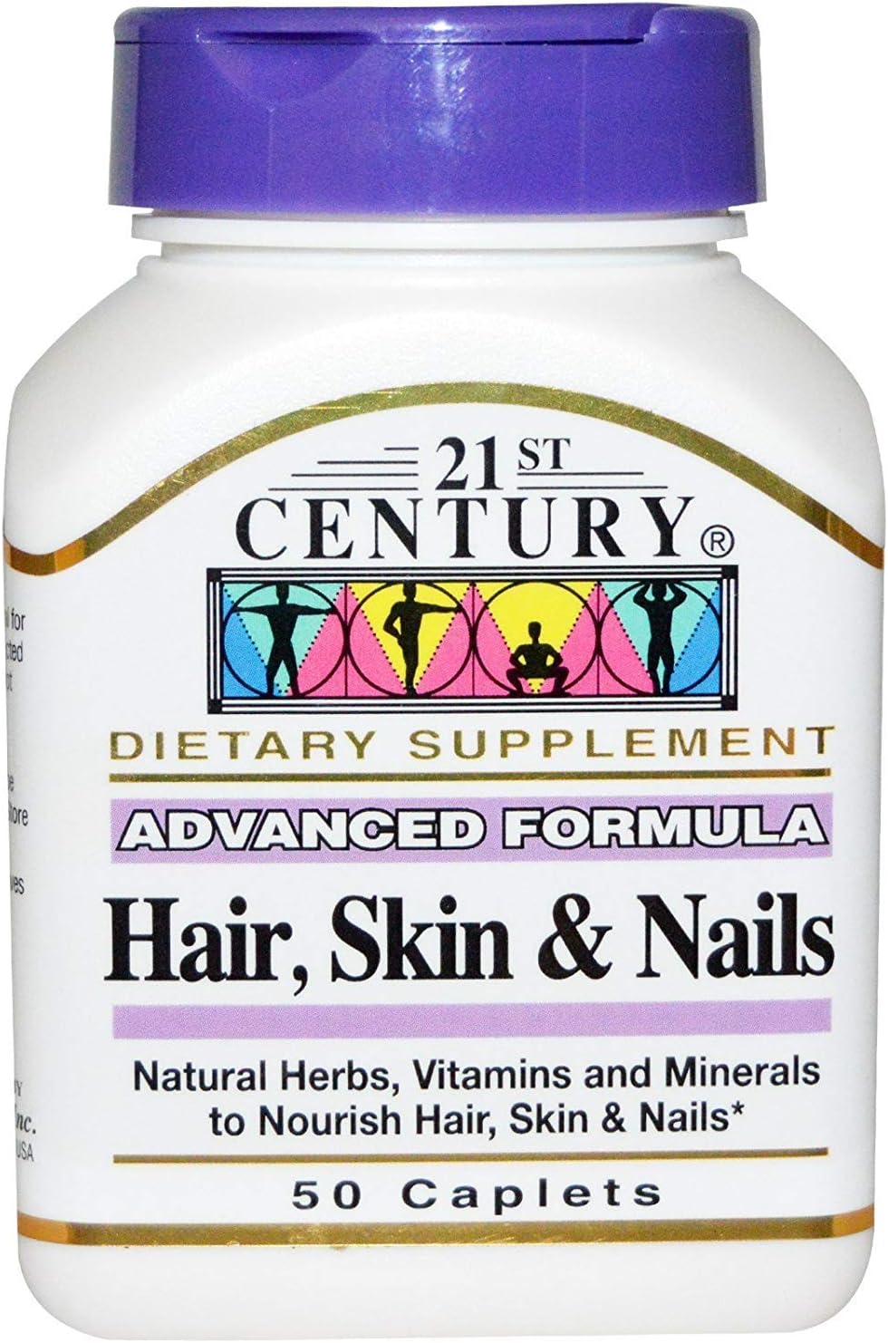 Fórmula de cabello, piel y uñas del siglo XXI - 100 cápsulas (Paquete de 2)