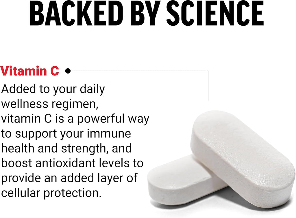 Force Factor Vitamina C 1000mg - Suplemento Inmunológico con Antioxidantes - Vegano - 60 Comprimidos