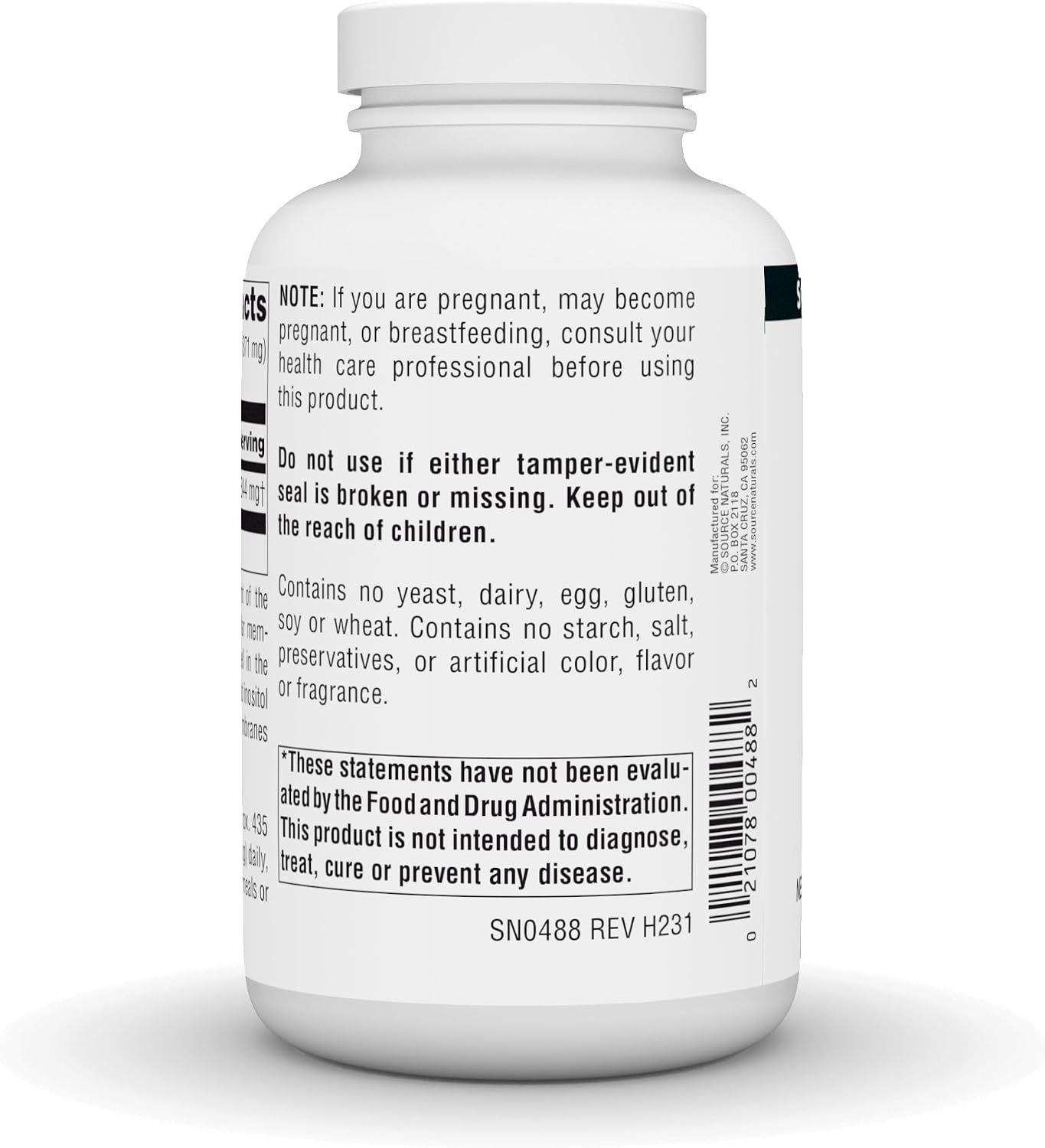 Source Naturals Pure Inositol 844 mg - Cristales - 227 g
