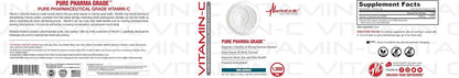 Metabolic Nutrition Vitamina C 1000 mg - Ácido Ascórbico Puro Grado Farmacéutico (500 g) – Image 4