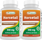 Best Naturals Cola de Caballo 440 mg, 180 Cápsulas