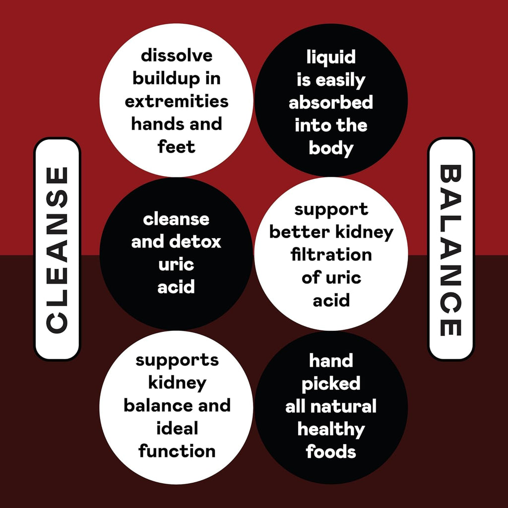 Complete Natural Products Uric Acid Complete - Suplemento Líquido para Apoyar la Eliminación de Ácido Úrico, Salud Renal y Circulación con Vinagre de Manzana, Cereza Ácida y Remolacha (237 ml)
