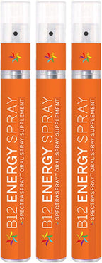 Spectraspray Vitamina B12 Spray - Pack de 3 - 90 Días de Suministro - Vegano, Sin Gluten