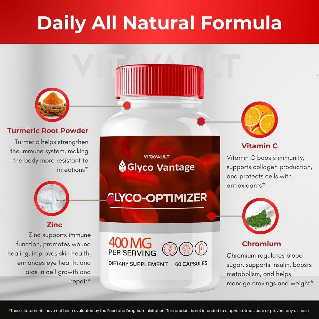 Glyco Vantage Capsules - Fórmula Oficial GlycoVantage para un Estilo de Vida Saludable