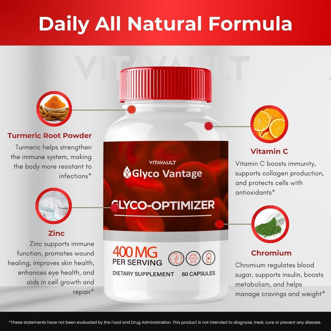 Glyco Vantage Capsules - Fórmula Oficial GlycoVantage para un Estilo de Vida Saludable