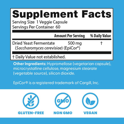 Doctor's Best EpiCor 500 mg Postbiótico - 60 Cápsulas Vegetales – Image 4