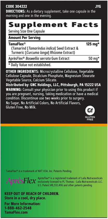 GNC TamaFlex Fast Acting, Apoyo Articular, – Mejora de la función: Ayuda a mantener la función articular normal – Image 3