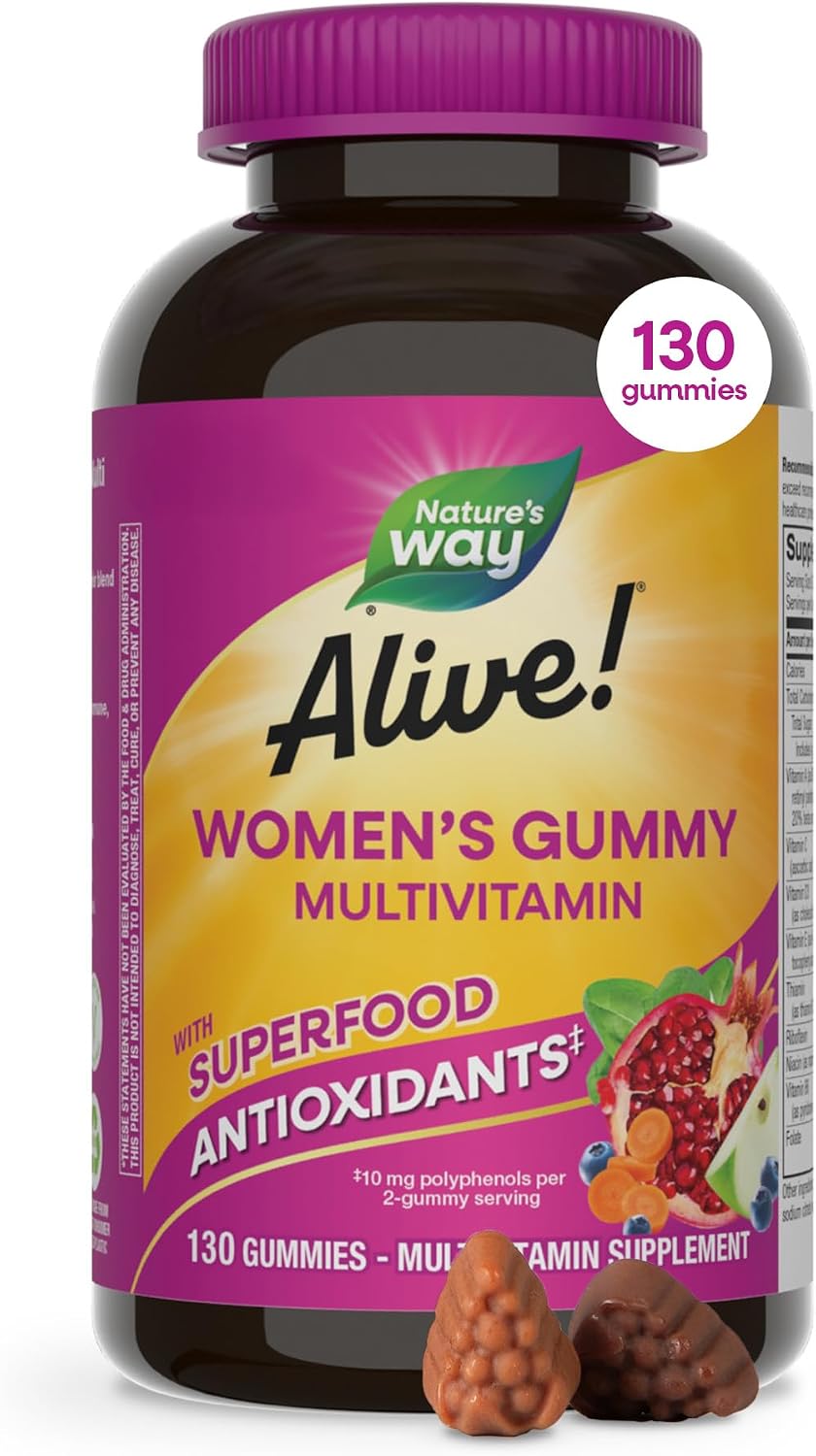 Nature's Way Alive! Gomitas Multivitamínicas para Mujeres, Sabor Bayas, 150 uds