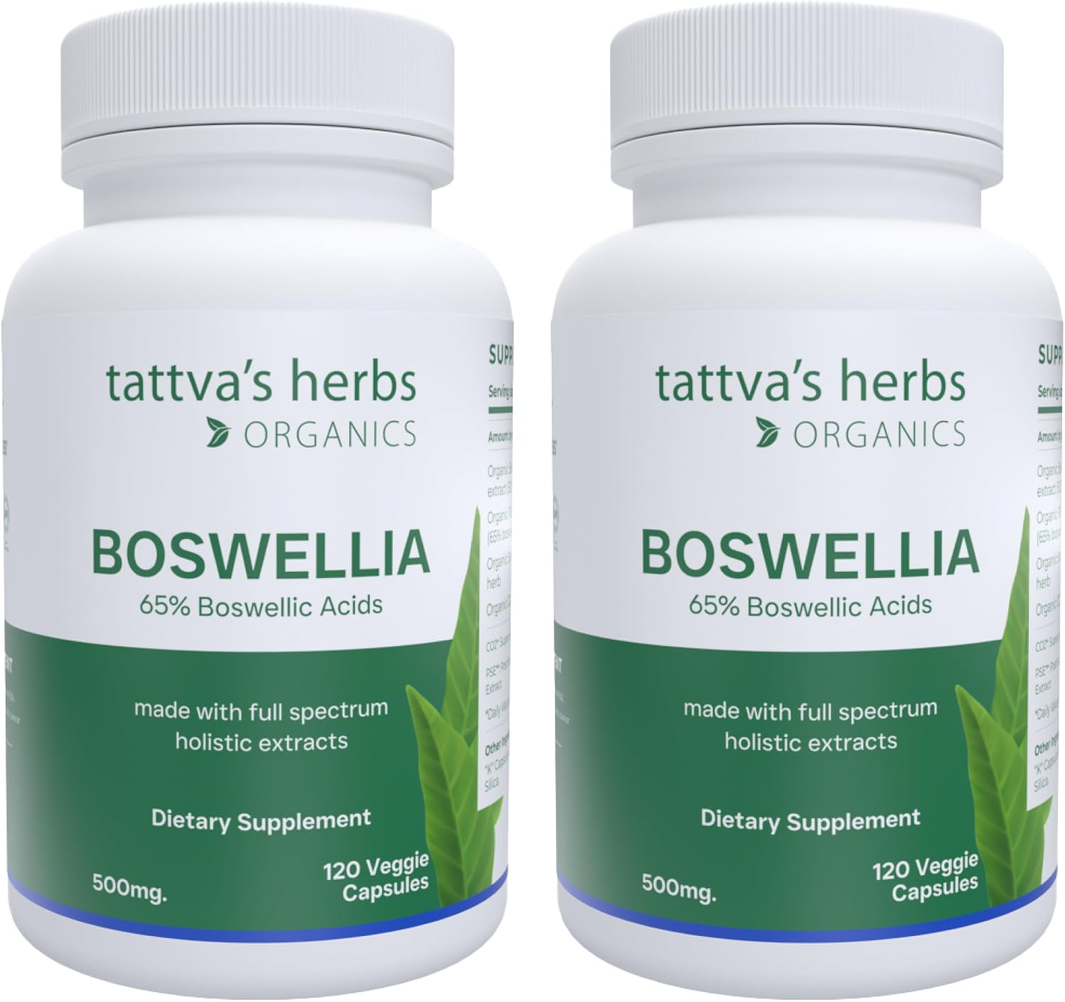 Boswellia Serrata CO2 Extract 500 mg - 240 Cápsulas Veganas (2 Pack)