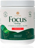 PURE Focus + Energy Mezcla para Bebida | Cafeína Natural y Antioxidantes | Apoya la Alerta y Energía | Sin Azúcar | 269 g | Sabor Sandía