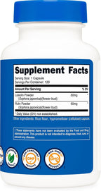Nutricost Luteolina con Rutina Complex 100mg (50mg Luteolina, 50mg Rutina) 120 Cápsulas - Vegano, No Transgénico, Sin Gluten