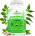 NIWALI Moringa Oleifera + Neem Suplemento Nutritivo | Apoyo Inmunitario y Energía | 90 Cápsulas (30 Días)