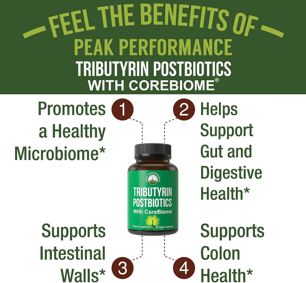 CoreBiome Tributirina Postbiótico – Salud Digestiva y Microbioma