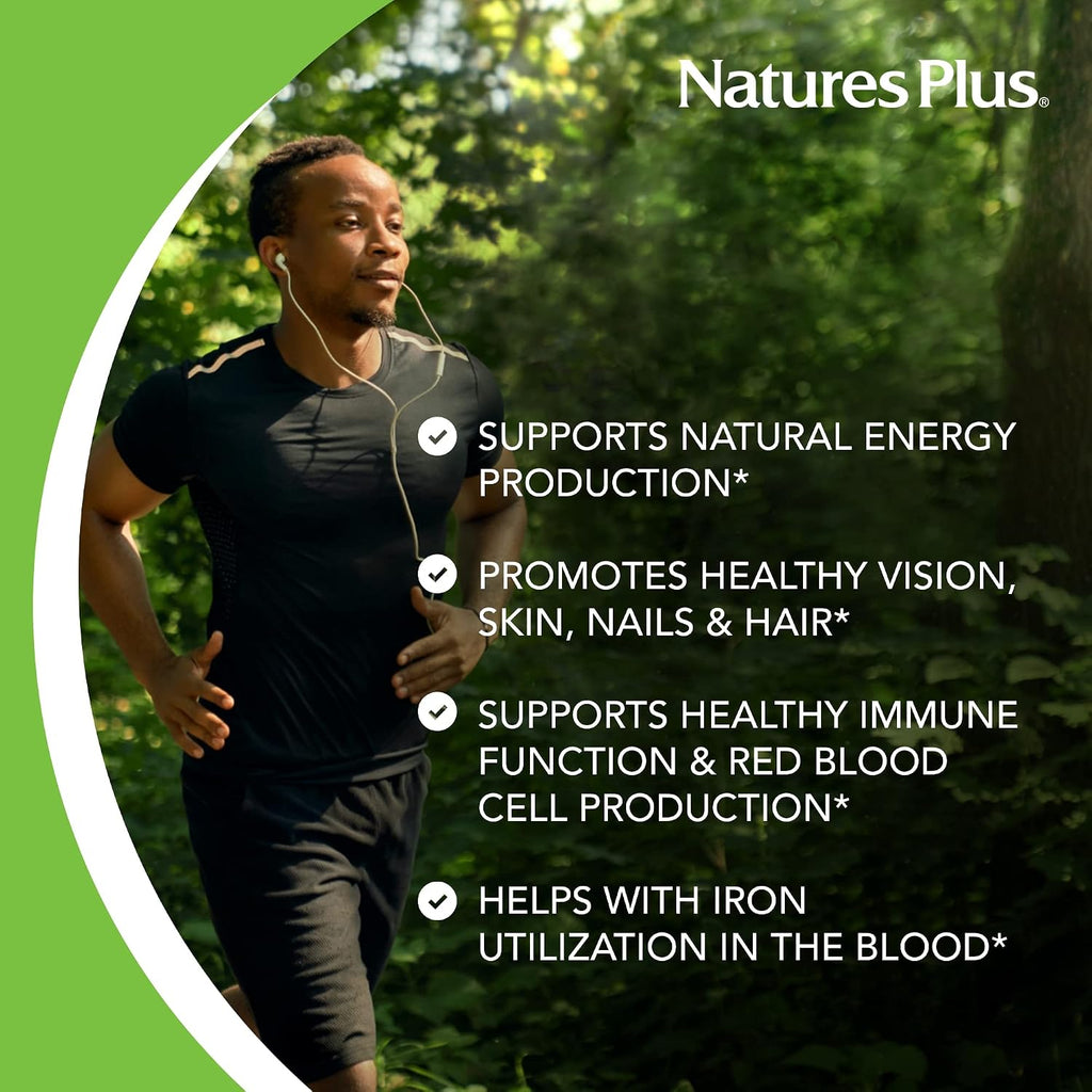 NaturesPlus Vitamina B2 (Riboflavina) 100 mg - 90 Comprimidos