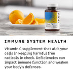 Kion Immune - Suplemento de Vitamina C y Zinc - 500 mg de Vitamina C (Ácido Ascórbico) y 10 mg de Zinc - 120 Cápsulas