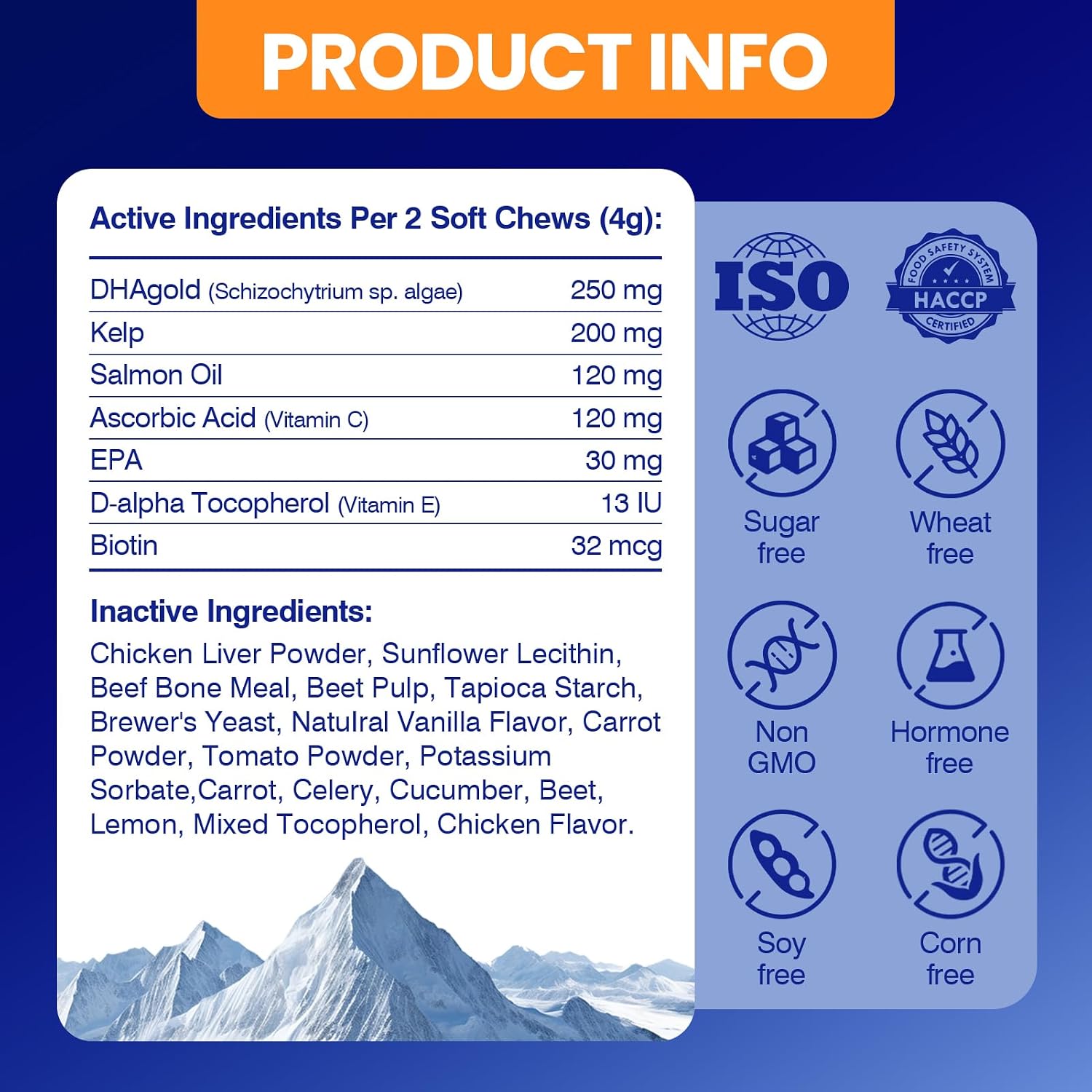 Golosinas de Omega 3 para perros (200 uds) - Piel y pelaje