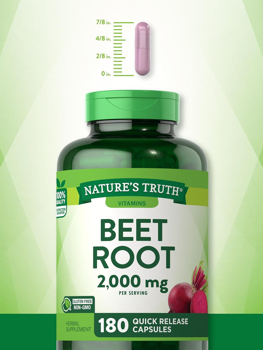 Nature's Truth Raíz de Remolacha Cápsulas 2000mg | 180 Unidades