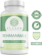 Liu Wei Di Huang Wan, Rehmannia 6, Six Flavor Rehmannia, 100 Cápsulas Vegetales