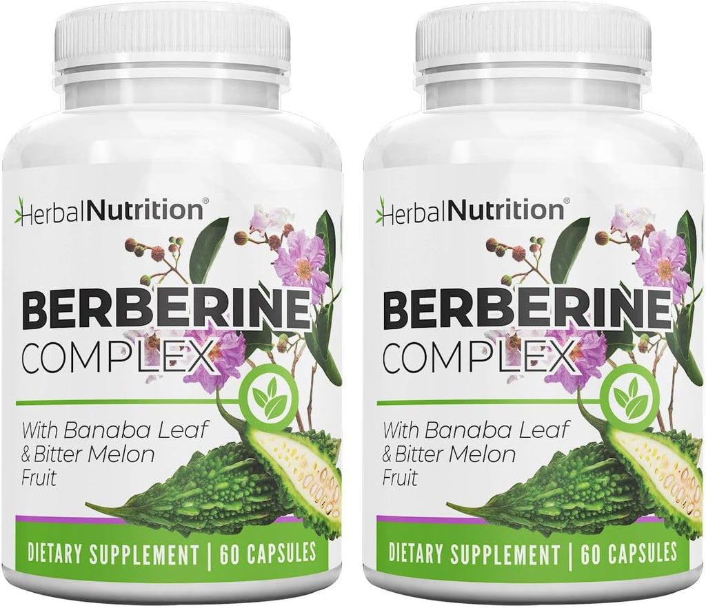 Berberine Complex 1250mg con Banaba Leaf y Bitter Melon Extract – 120 Cápsulas