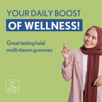 Noor Vitamins Gomitas Multivitamínicas Halal para Adultos con Mezcla de Frutas Orgánicas - 90 Unidades